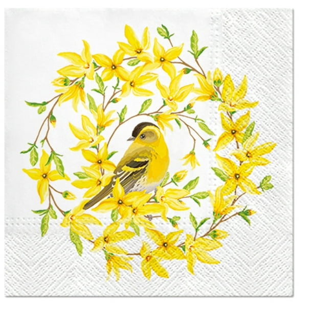 2 Paper Napkins for Decoupage Parties Wreath Weddings